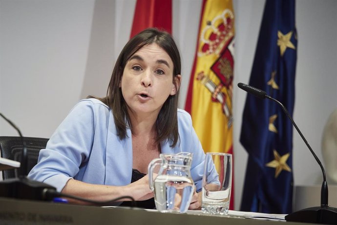 Archivo - La vicepresidenta tercera y consejera de Vivienda, Juventud y Políticas Migratorias del Gobierno de Navarra, Begoña Alfaro.