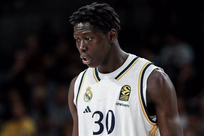 Eli John Ndiaye, durante un partido con el Real Madrid.