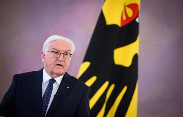 08 November 2023, Berlin: German President Frank-Walter Steinmeier speaks at the start of a round table discussion entitled "War in the Middle East: For peaceful coexistence in Germany!" at Bellevue Palace. Photo: Bernd von Jutrczenka/dpa