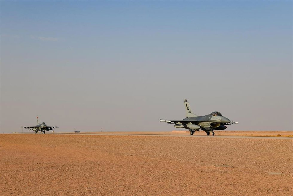 Cazas del Ejército de EEUU en Siria