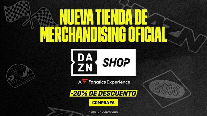 DAZN elige España como mercado piloto para el lanzamiento de 'DAZN Shop'