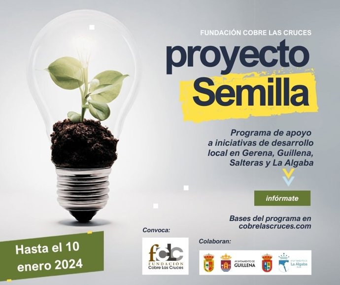 La Fundación Cobre las Cruces lanza el 'Proyecto Semilla' para cuatro municipios sevillanos.