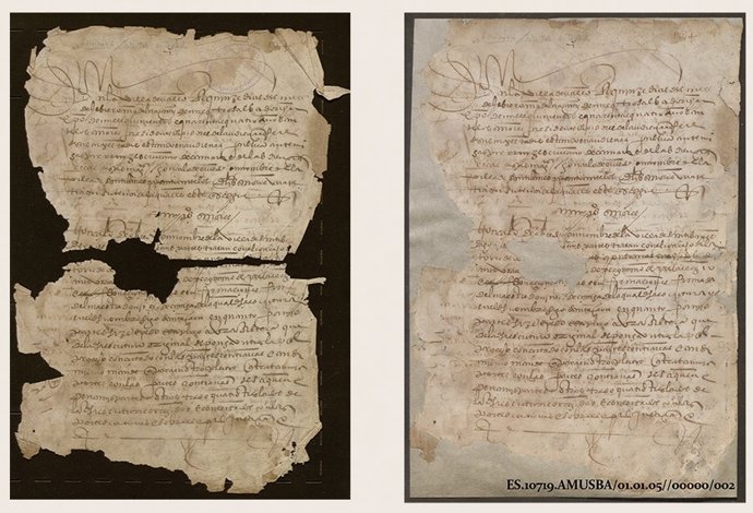 Documento restaurado por la Diputación de Cáceres