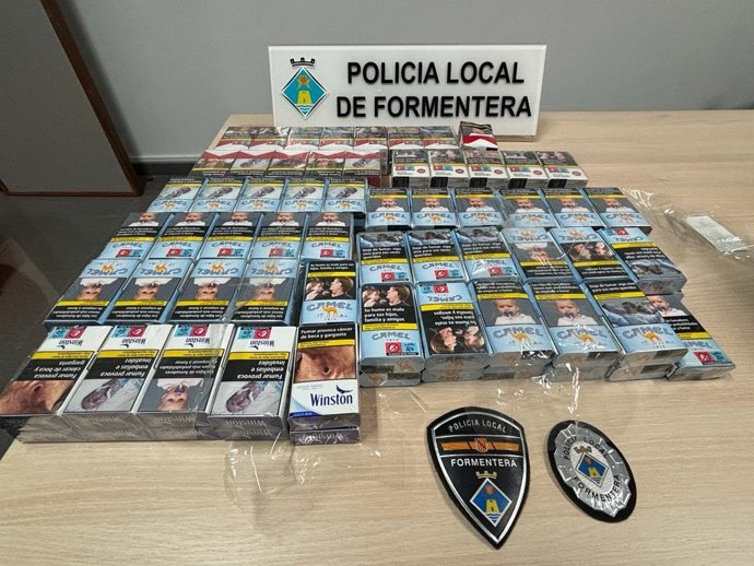 Cartones de tabaco robados e incautados