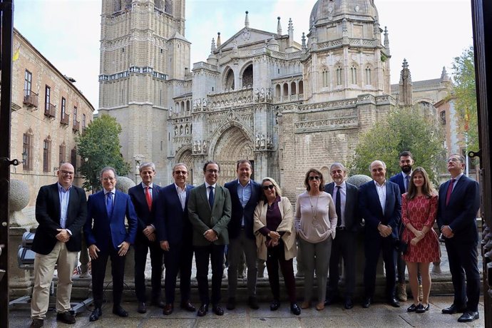 Reunión del Club Conecta con el alcalde de Toledo, Carlos Velázquez