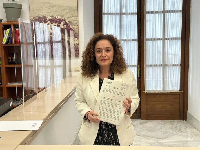 La portavoz del grupo Por Andalucía, Inmaculada Nieto, registra una enmienda a la totalidad del Presupuesto de la Junta para 2024.
