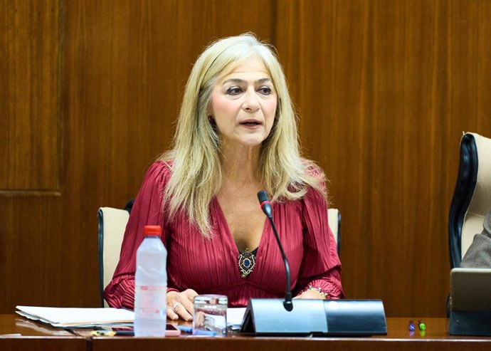 La consejera de Desarrollo Educativo y Formación Profesional, Patricia del Pozo, presenta el presupuesto 2024 en comisión parlamentaria