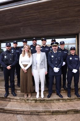 La alcaldesa de Andratx, Estefanía Gonzalvo, en el acto de clausura de la 44 promoción de Policías Locales