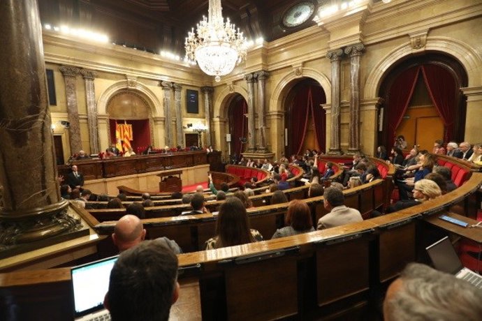 Votaciones en el pleno del Parlament