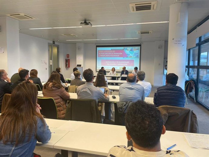 Asistentes al curso de actualización en trasplante pulmonar.