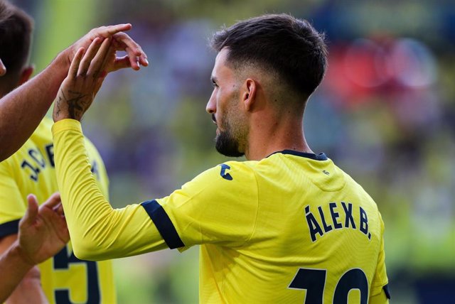 Aitor Ruibal of Real Betis celebrates a goal during the UEFA Europa League, Group C, match between Real Betis and Aris Limassol at Benito Villamarin stadium on November 9, 2023 in Sevilla, Spain.