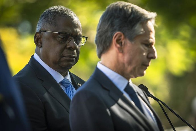 Archivo - El secretario de Defensa de EEUU, Lloyd Austin (izquierda), y el secretario de Estado, Antony Blinken (derecha)