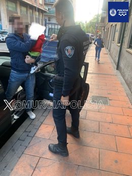 Imagen del rescate de los menores