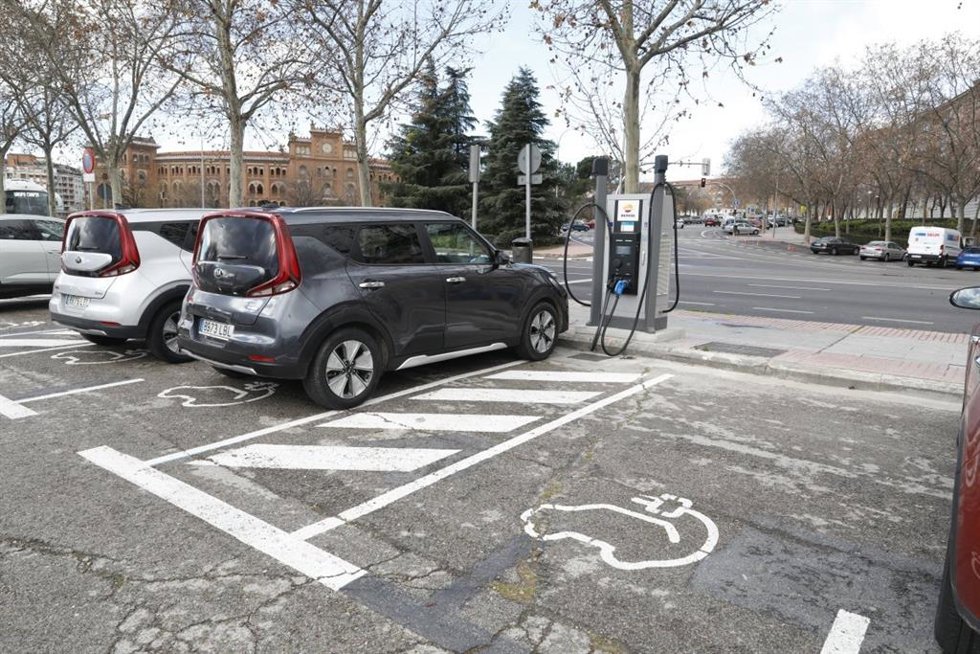 Parking para coches eléctricos.
