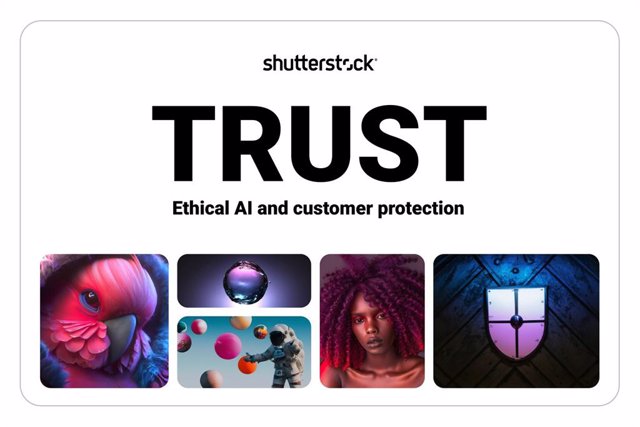 TRUST (Training, Royalties, Uplift, Safeguards and Transparency) reflects the core commitments that Shutterstock has actively upheld over the last two decades and continues as an industry leader in ethical AI.