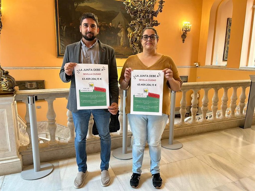 El concejal de IU, Ismael Sánchez, avisa de que la Junta "adeuda" 63,4 millones de euros al Ayuntamiento de Sevilla por la Patrica.