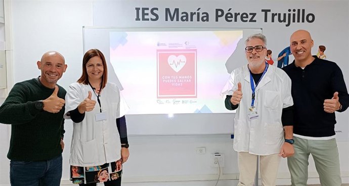 Comunidad escolar del IES María Pérez Trujillo premiada con el 'Premio RCP Escuelas'