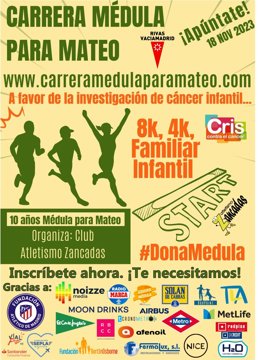 Rivas.- Empresas y runners solidarios se vuelcan con la Carrera Médula Para Mateo