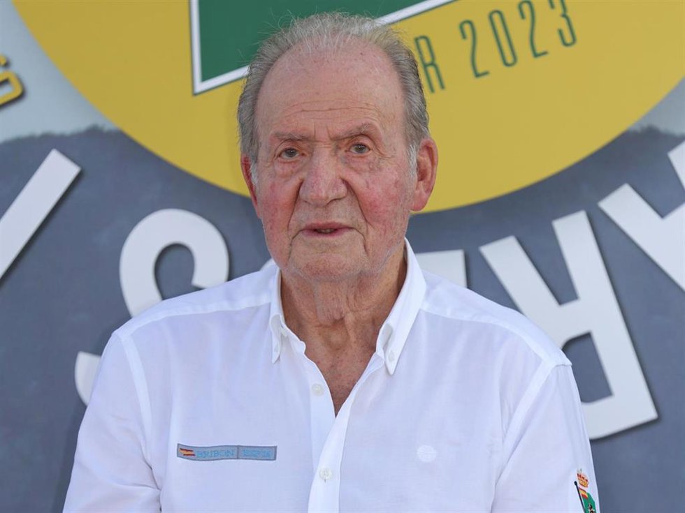 Archivo - El Rey Juan Carlos, en su última visita a Sanxenxo