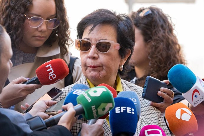 Archivo - La presidenta de Asociación de Fiscales, Cristina Dexeus Ferrer,  atiende a medios a su llegada a una reunión con el Ministerio de Justicia, a 16 de mayo de 2023, en Madrid (España). Los jueces y fiscales han retomado hoy la negociación con el