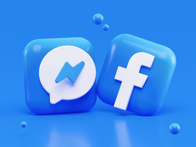 Iconos de Messenger y Facebook