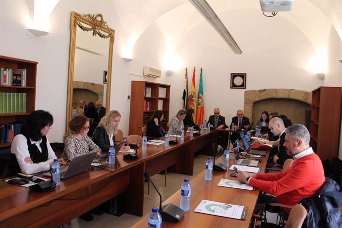 Miembros de la sectorial de G-9 de universidades reunidos en Cáceres.