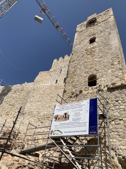 Archivo - Obras de rehabilitación en la Torre Almedina durante la primera intervención/Archivo