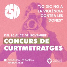 El Ayuntamiento de Marratxí pone en marcha un concurso de micro cortometrajes con motivo del 25N
