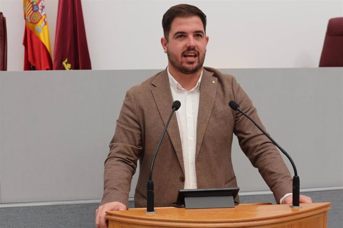 El diputado regional y secretario general de las Juventudes Socialistas de la Región de Murcia, Miguel Ortega