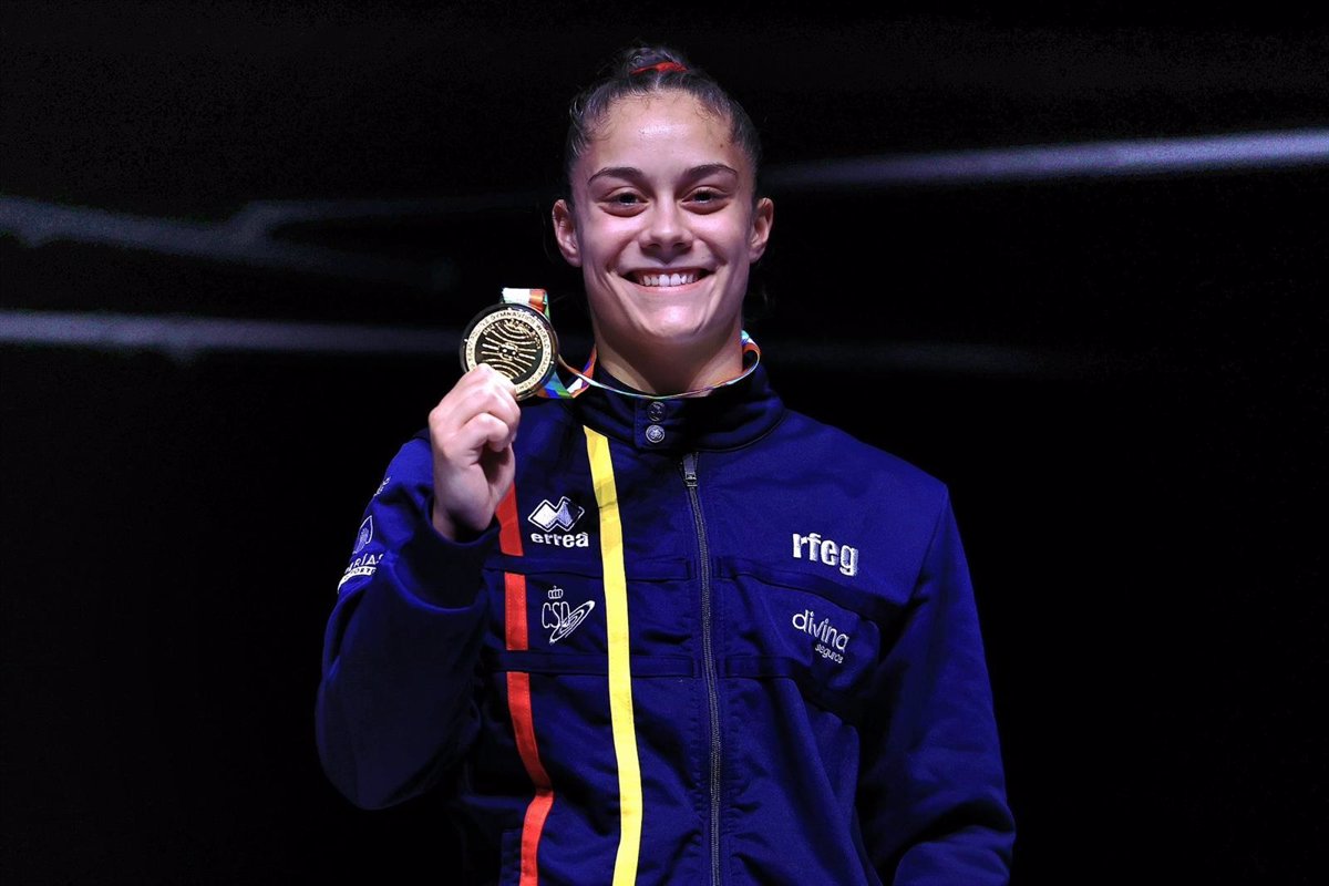 Spanish gymnast Melania Rodríguez, double minitramp world champion