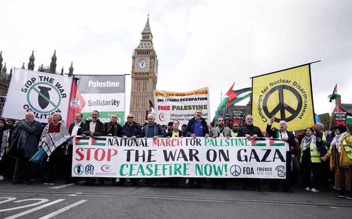 Manifestación propalestina en Londres