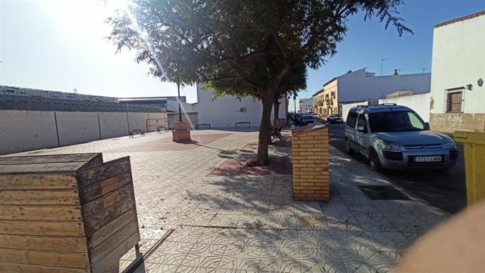 Calle Sonsonate de Palos de la Frontera (Huelva) tras su reurbanización.