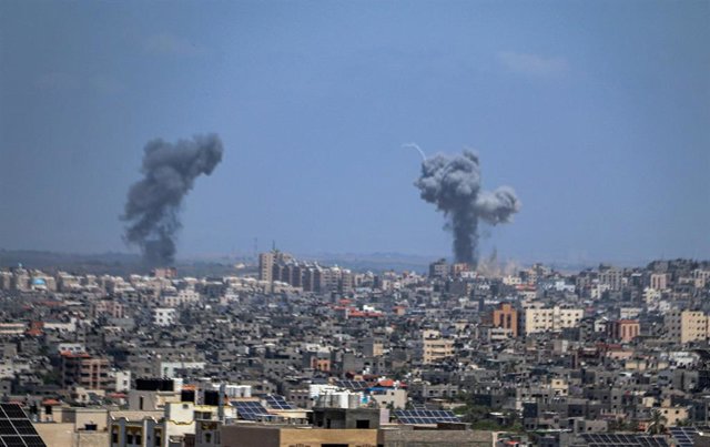 Bombardeo israelí en la Franja de Gaza
