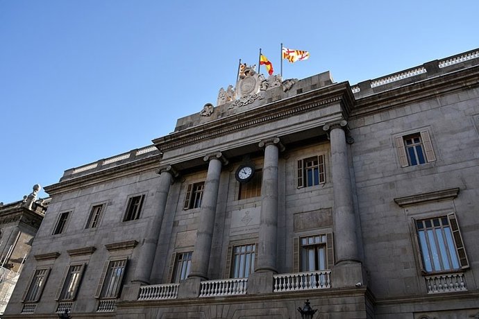 Fachada del Ayuntamiento de Barcelona