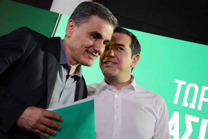 Archivo - Alexis Tsipras y Euclid Tsakalotos