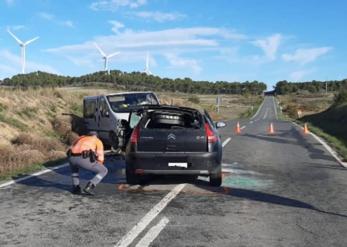 Imagen del accidente en Funes.