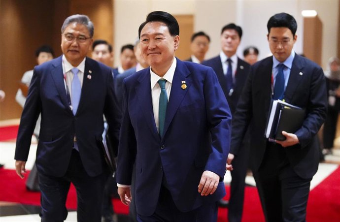 Archivo - El presidente de Corea del Sur, Yoon Suk Yeol.