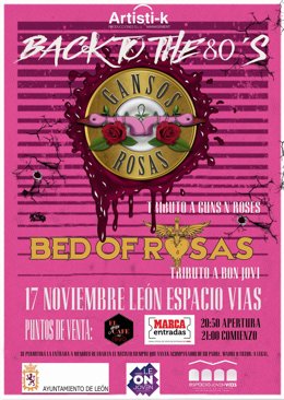 Cartel del concierto de 'Gansos Rosas'.