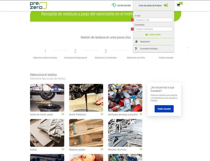 PreZero España lanza 'Contenedor Online', una plataforma para que las pymes puedan gestionar sus residuos