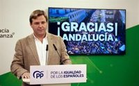 PP-A urge a Espadas a "salir a defender Andalucía" tras la "histórica" movilización contra la amnistía