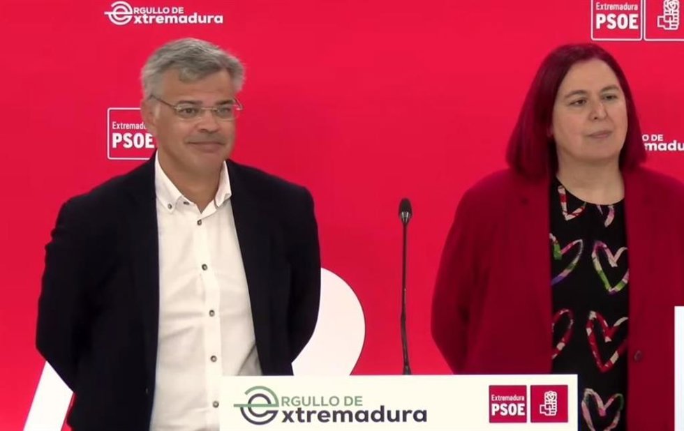 Los diputados socialistas en el Congreso por Badajoz y Cáceres Juan Antonio González y Begoña García Bernal