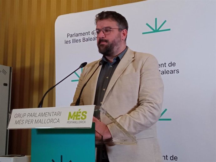 El portavoz de MÉS per Mallorca, Lluís Apesteguia.