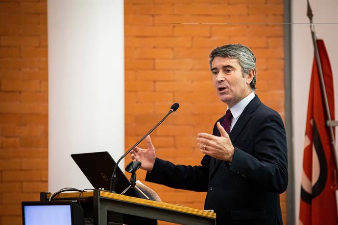 November 10, 2023, Porto, Portugal: José Luís Carneiro, Minister of Internal Administration, presides over the opening session of the MAI(s) Proximo conference, at the Instituto Superior de Engenharia do Porto