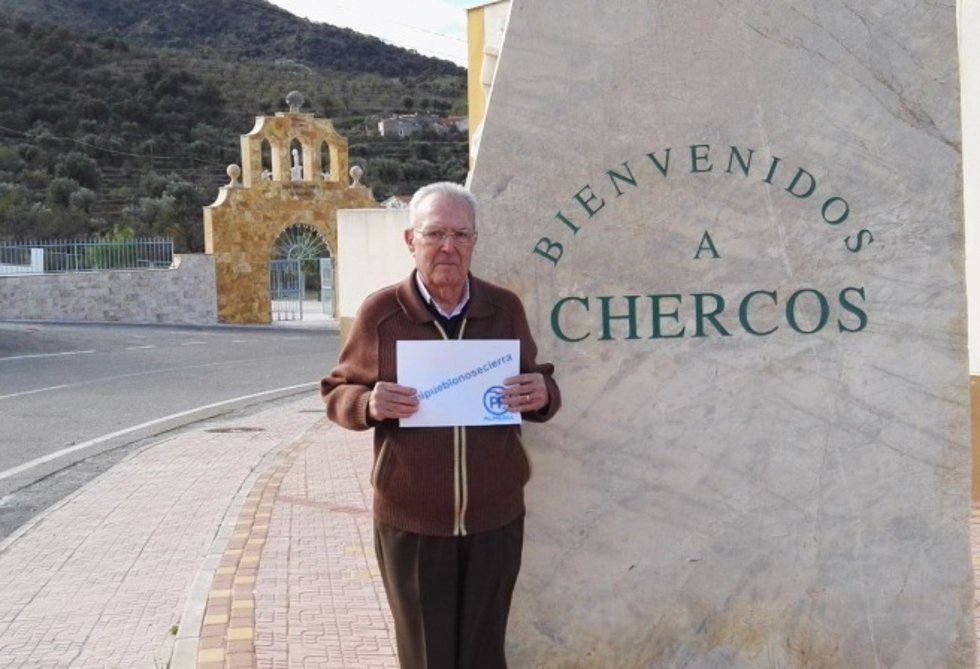Archivo - El candidato del PP de Chercos (Almería), José Antonio Torres. 