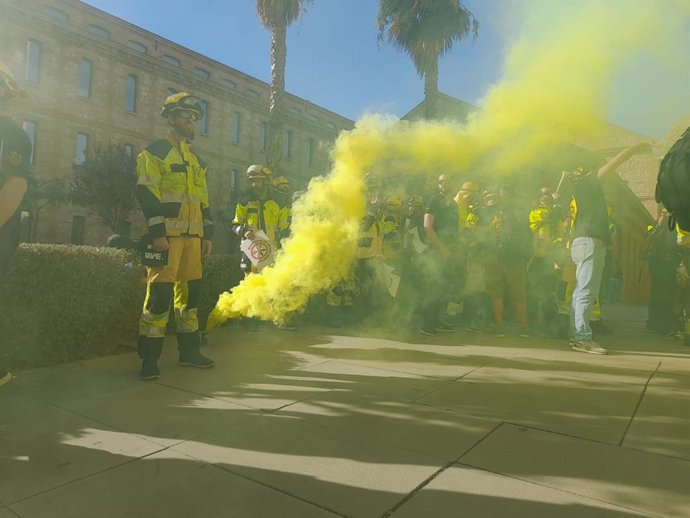 Concentració de bombers forestals