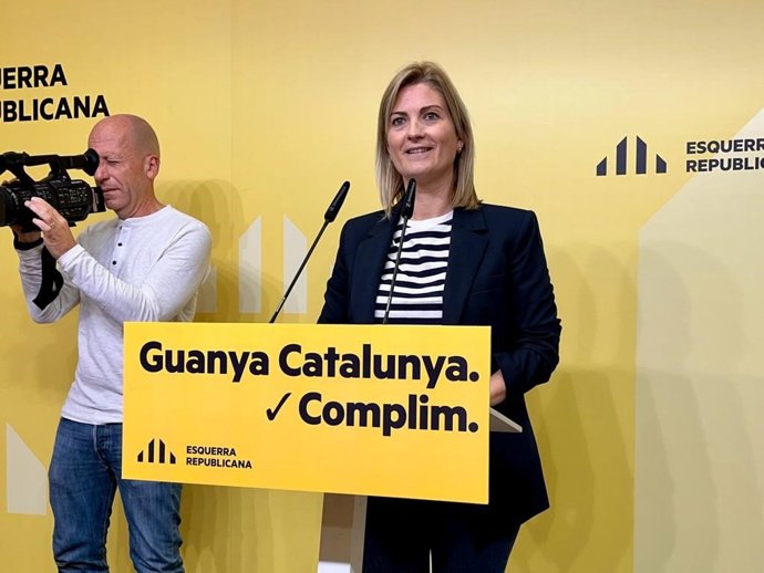 La portavoz de ERC, Raquel Sans