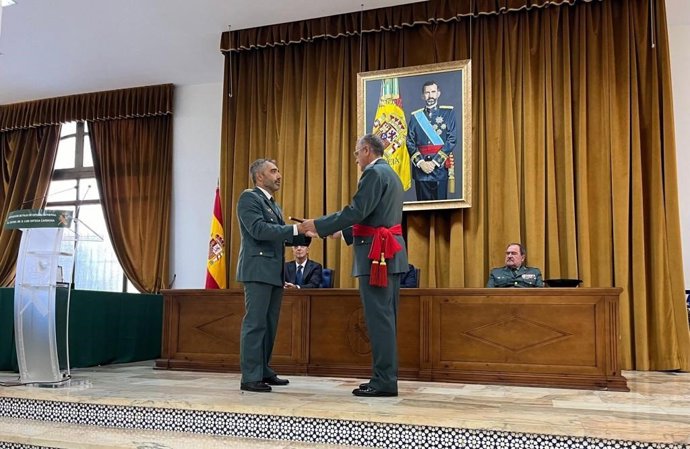 Toma de posesión del nuevo jefe de la Guardia Civil en Andalucía, Luis Ortega Carmona.