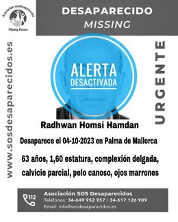 Localizado un hombre de 64 años desaparecido en Palma