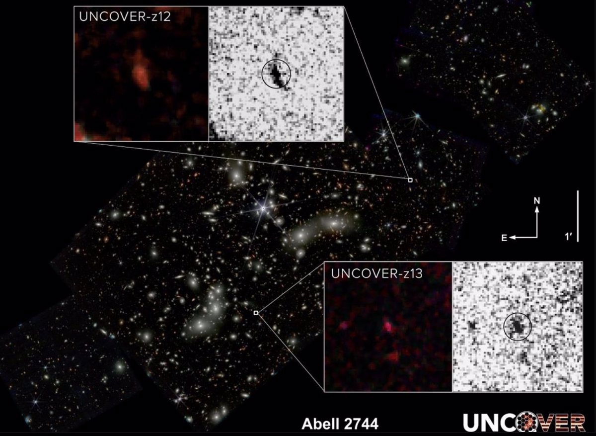 La seconda galassia più distante è stata scoperta grazie al telescopio Webb
