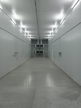 Túnel de frío puesto en marcha por Cetemet en Benavente (Zamora).